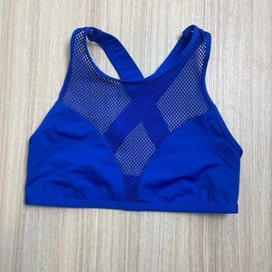 Carmen Mark Valvo - Blue Halter Swim Top - Sz S
